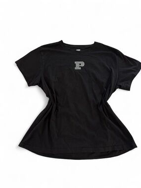 PINK Victoria's Secret Embellished Black Logo Tee